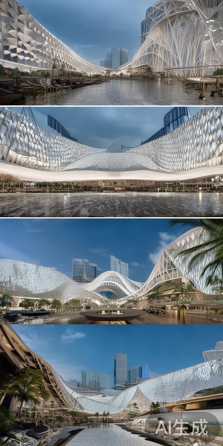 作为澳门的重要地标之一，新威尼斯人酒店整体呈现出宽