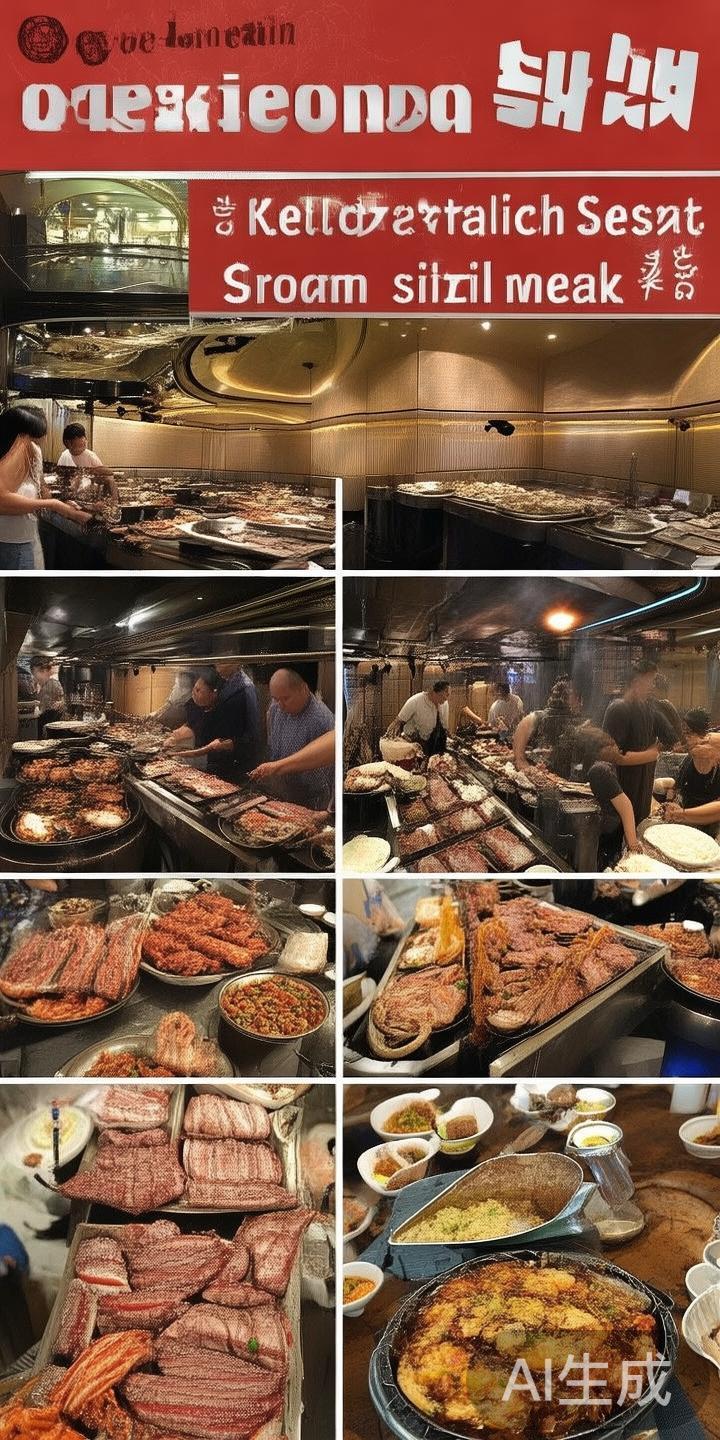 韩式烤肉是另一大亮点。设在威尼斯人内的韩餐厅提供丰